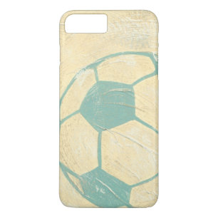 Funda Para iPhone 8 Plus/7 Plus Pelota de fútbol azul Pastel por Chariklia Zarris