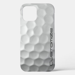 Funda Para iPhone 12 Pelota de golf con texto personalizado