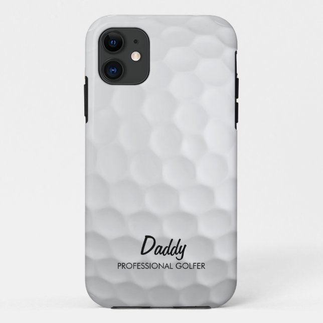 Funda De Case-Mate Para iPhone Pelota de golf personalizada (Reverso)