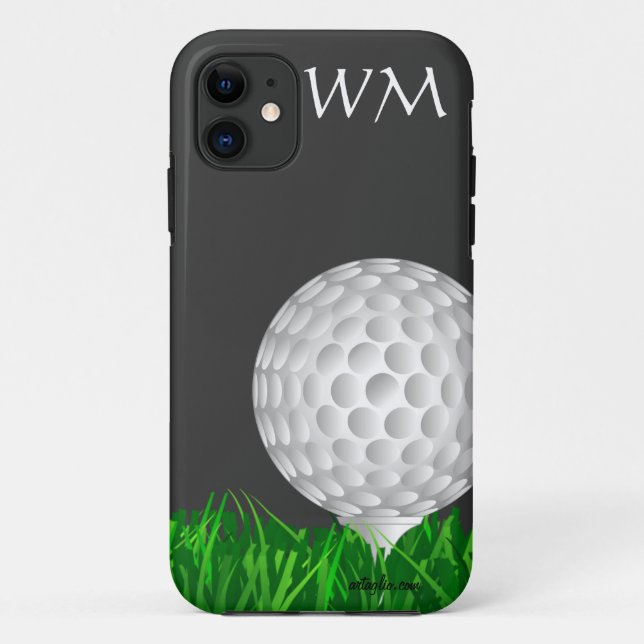 Funda De Case-Mate Para iPhone Pelota de golf, personalizada, golf (Reverso)