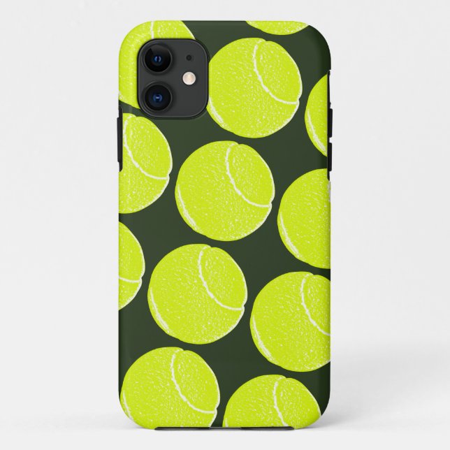 Funda De Case-Mate Para iPhone Pelota de tenis amarilla (Reverso)