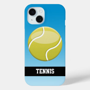 Funda Para iPhone 15 Pelota de tenis personalizado con texto Personaliz