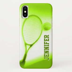 Funda Para iPhone X Pelota de tenis y caja verde del iphone de los
