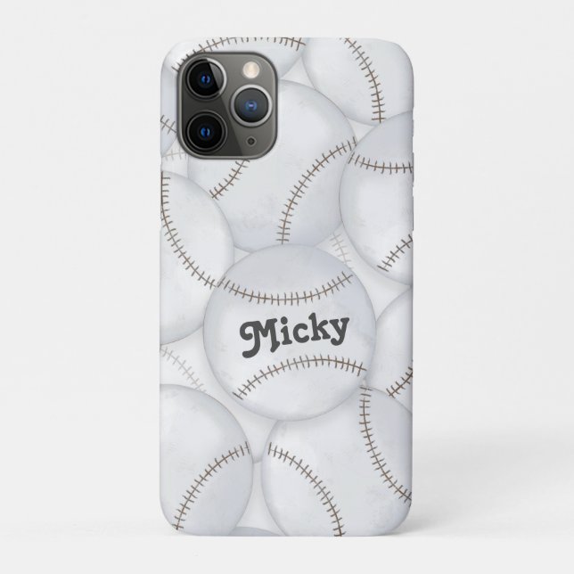 Funda De Case-Mate Para iPhone Pelotas de béisbol    (Reverso)