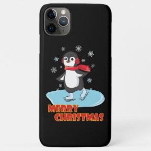 Funda Para iPhone 11 Pro Max Penguin de invierno dulce navideño