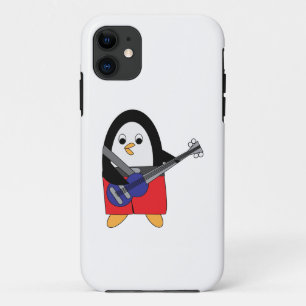 Funda Para iPhone 11 Penguin Jugando Bass Eléctrico