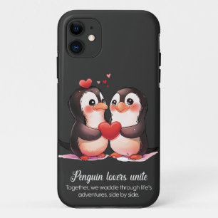 Funda Para iPhone 11 Penguin Lovers - Especial Día de San Valentín