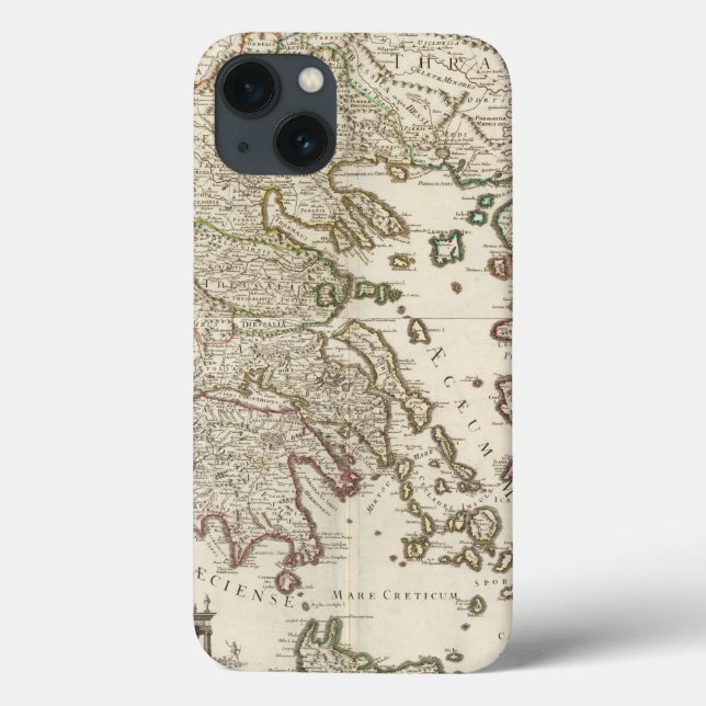 Funda De Case-Mate Para iPhone Península de los Balcanes, Grecia, Macedonia (Reverso)