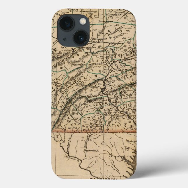 Funda De Case-Mate Para iPhone Pennsylvania, Nueva Jersey (Reverso)