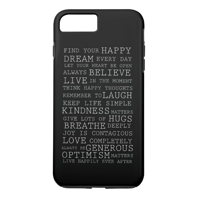 Funda De Case-Mate Para iPhone Pensamientos positivos (Reverso)
