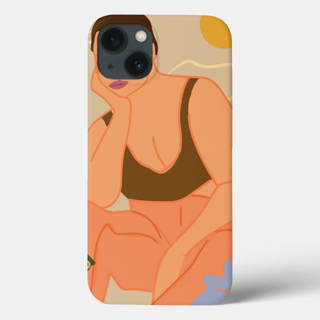 Funda De Case-Mate Para iPhone Pensar en la vida (Reverso)