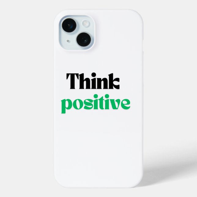 Funda De Case-Mate Para iPhone Pensar positivo (Reverso )