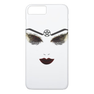 Funda Para iPhone 8 Plus/7 Plus Pentáculo Belleza Cara Lazos y Maquillaje De Labio
