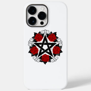 Funda Para iPhone 14 Pro Max De Case-Mate Pentagram con rosas rojas