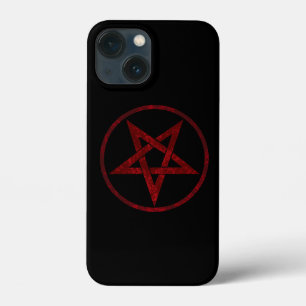 Funda Para iPhone 13 Mini Pentagram del diablo Rojo