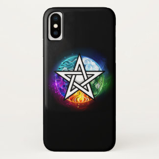 Funda Para iPhone X Pentagrama de Wiccan