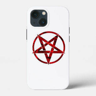 Funda Para iPhone 13 Mini Pentagrama del Diablo Rojo