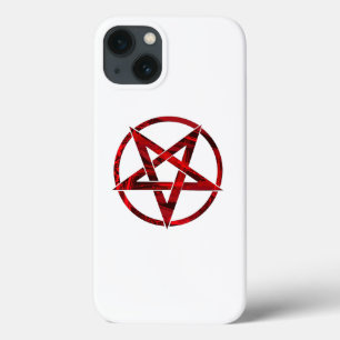Funda Para iPhone 13 Pentagrama del Diablo Rojo