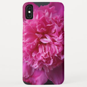 Funda Para iPhone XS Max Peonía rosa profunda en el estuche para iPhone neg