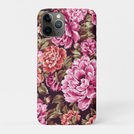Funda Para iPhone 11 Pro Peonías en Flor