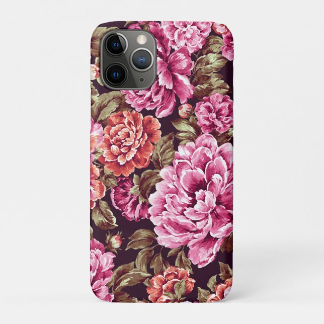 Funda De Case-Mate Para iPhone Peonías en Flor (Reverso)