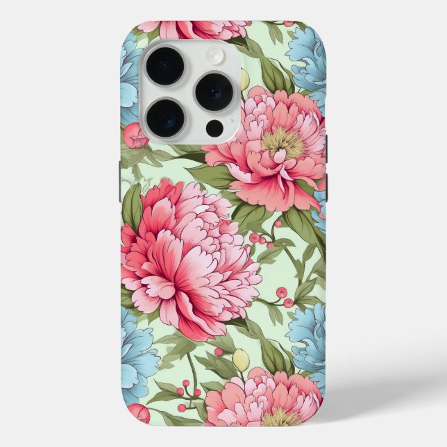 Funda De Case-Mate Para iPhone Peonies de Taiwán (Reverso )