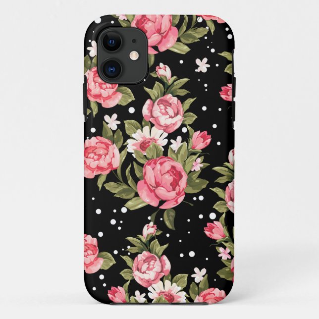 Funda De Case-Mate Para iPhone Peonies endebles rosados (Reverso)