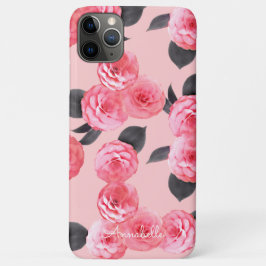 Funda Para iPhone 11 Pro Max Peonies rosados