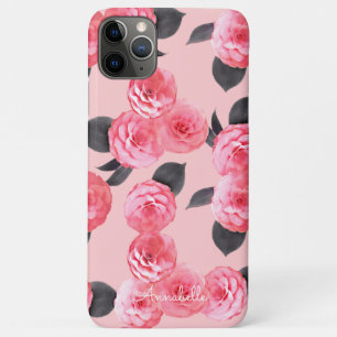 Funda Para iPhone 11 Pro Max Peonies rosados