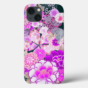 Funda Para iPhone 13 Peony de FLORES BLANCOS ROSAS, Rosas floridos japo