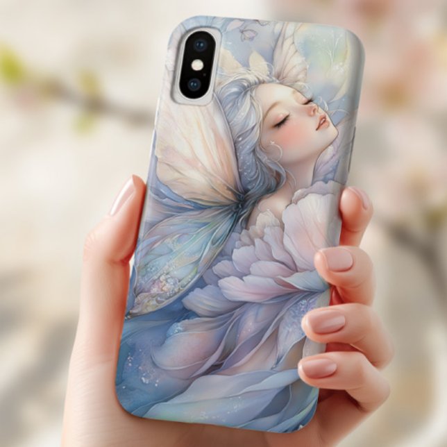 Funda De Case-Mate Para iPhone Peony Of The Dawn (the Iphone x with the image of Peony of the Dawn shown in the hand of a young woman)