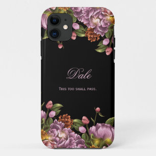 Funda Para iPhone 11 Peony rosado personalizado femenino #2 floral