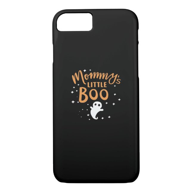 Funda De Case-Mate Para iPhone Pequeña boo de mamá - Feliz Halloween (Reverso)
