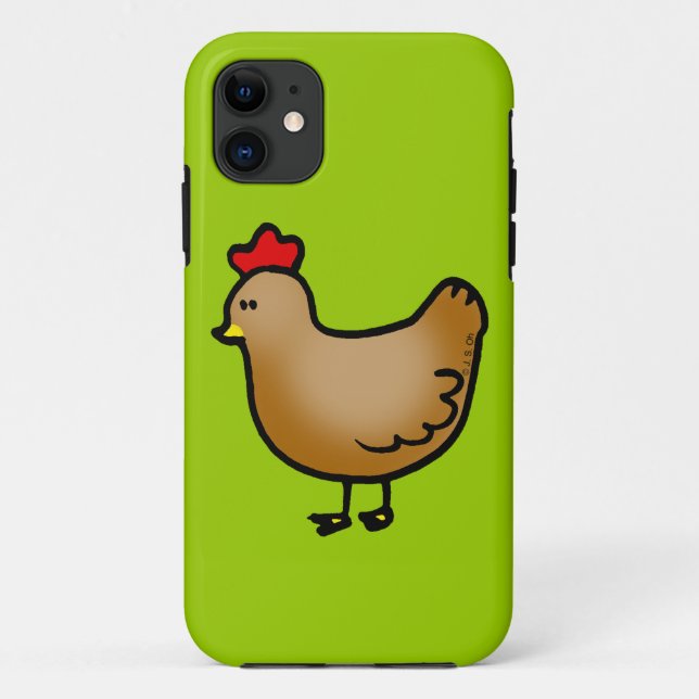 Funda De Case-Mate Para iPhone Pequeña gallina linda (Reverso)