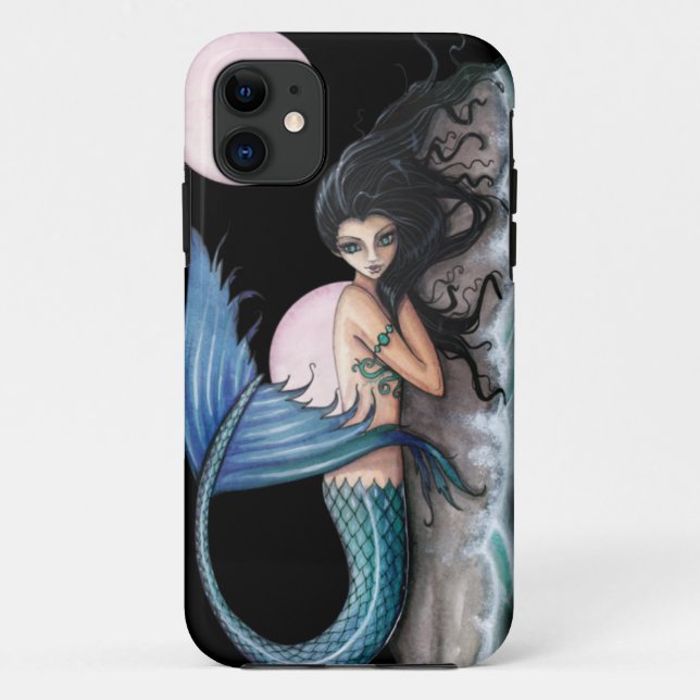 Funda De Case-Mate Para iPhone Pequeña Isla Gótica Mermaid Fantasy Art (Reverso)
