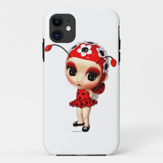 Funda De Case-Mate Para iPhone Pequeña Miss Ladybug iPhone 5 Funda (Reverso)