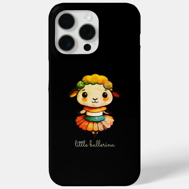 Funda De Case-Mate Para iPhone Pequeña oveja de Ballerina (Reverso )