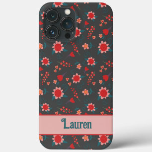 Funda Para iPhone 13 Pro Max Pequeñas flores lindo Patrón de inespiritualidad i