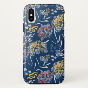 Funda Para iPhone X Pequeñas flores sin solera adorables patrón floral