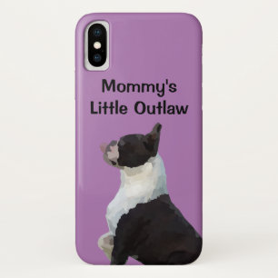 Funda Para iPhone X Pequeño caso de teléfono de perro fuera de la ley 