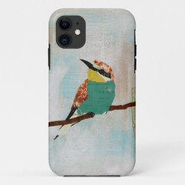 Funda Para iPhone 11 Pequeño caso del iPhone del pájaro del vintage
