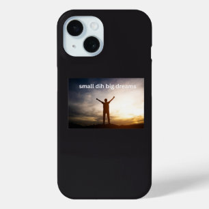 Funda Para iPhone 15 Pequeño Dih Grandes Sueños Meme Divertido