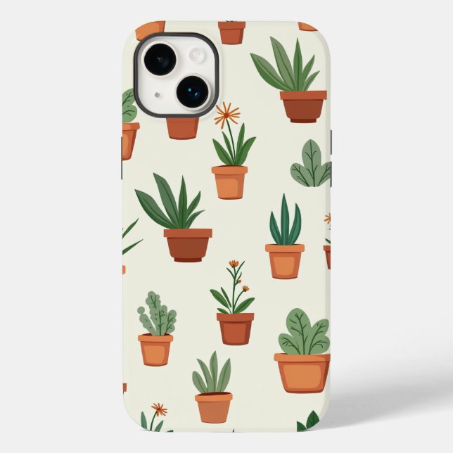 Funda De Case-Mate Para iPhone Pequeño estuche para iPhone flowerpot (Reverso )