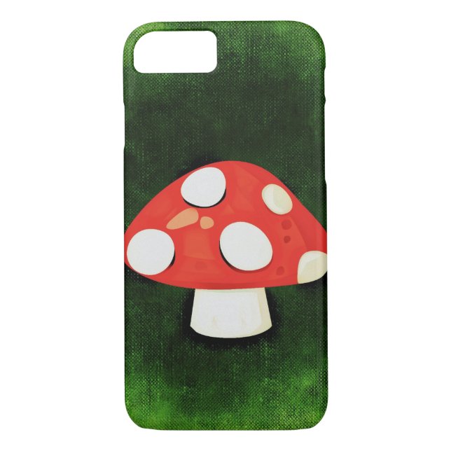 Funda De Case-Mate Para iPhone Pequeño hongo rojo (Reverso)