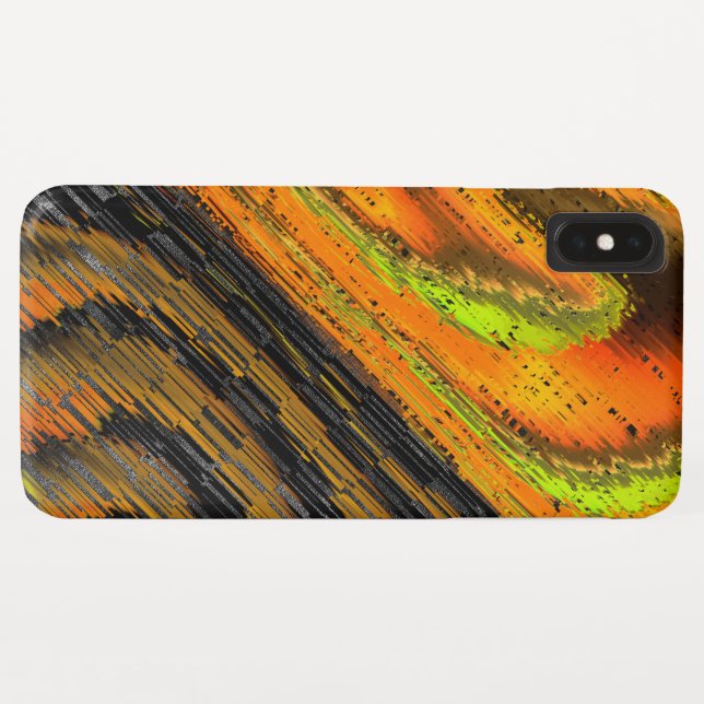 Funda De Case-Mate Para iPhone Pequeno mosaico amarelado transversal e deformado (Reverso (horizontal))