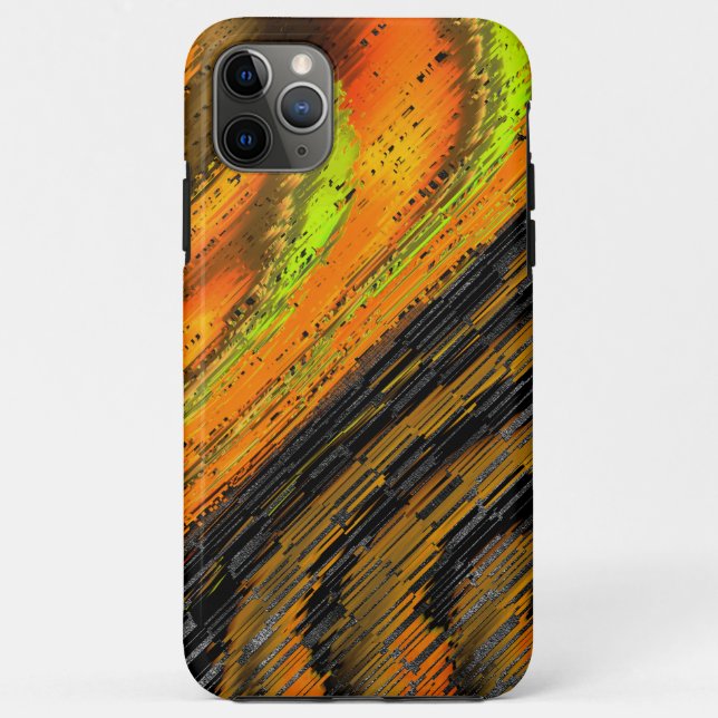 Funda De Case-Mate Para iPhone Pequeno mosaico amarelado transversal e deformado (Reverso)