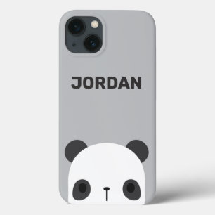 Funda Para iPhone 13 Pequeño oso oso panda con nombre personalizado