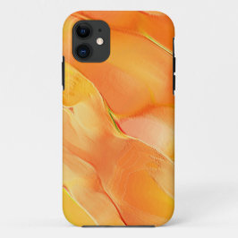 Funda Para iPhone 11 Pequeño tallado en amarillo y muchos naranjas
