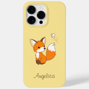 Funda Para iPhone 14 Pro Max De Case-Mate Pequeño zorro lindo viendo mariposa