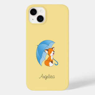 Funda Para iPhone 14 Plus De Case-Mate Pequeño zorro somnoliento bajo el paraguas